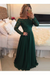 A-Line Prom Dresses Floor Length Long Sleeves Evening Dress - Prom Dresses