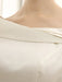 Ivory A-Line Sweep Bridal Wedding Dress with Off-The-Shoulder Ruffles misshow