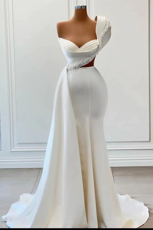 A-Line Sweetheart One Shoulder Asymmetric Prom Dress - Prom Dresses