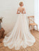 Wedding Dress 2021 V Neck Sleeveless A Line Tulle Bridal Gowns With Train