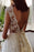 A-Line V-Neck Tulle Lace Wedding Dress with Applique - wedding dresses