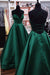 A Line V Neck Yellow Satin Prom Dress with Cross Back Backless Evening Dress - Dress