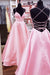 A Line V Neck Yellow Satin Prom Dress with Cross Back Backless Evening Dress - Dress