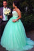 Affordable Glorious Sleek Ball Gown Sleeveless Sweetheart Tulle Brush Train Beading Plus Size Prom Dresses - Prom Dresses