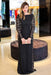 Amazing Latest Modest Elegant Black Long Sleeves Backless Floor-length Bateau Lace Plus Size Prom Dress - Prom Dresses