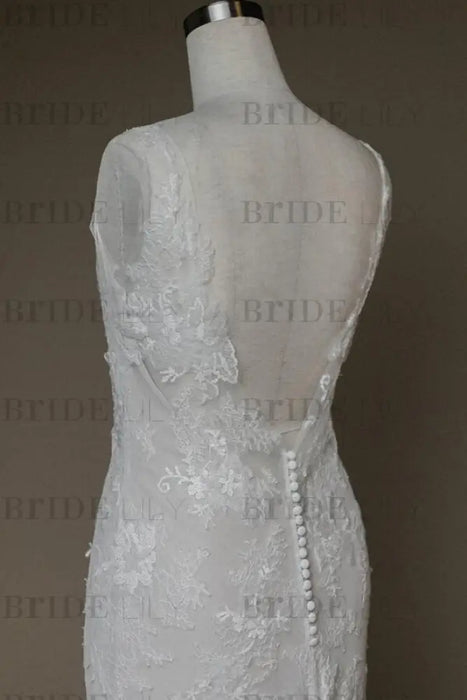 Amazing V-neck Appliques Mermaid Wedding Dress - Wedding Dresses