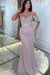 Asymmetric Glitter Sequins Mermaid Prom Dress Long