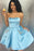 Attractive Attractive Excellent Royal Blue Strapless Satin Homecoming Dress with Beading A Line Short Graduation Dresses - Prom Dresses