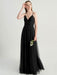 Avocado Green Evening Dress Sleeveless A-Line V-Neck Matte Satin Floor-Length Pleated Social Party Dresses