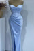 Baby Blue Mermaid Sweetheart Prom Dress with Spaghetti-Straps Online