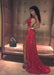 Backless Red Sequins Prom Dress