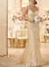 Wedding Bridal Gowns Mermaid Queen Annie Neck Sleeveless Lace Bridal Gowns