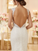 Wedding Bridal Gowns Mermaid Queen Annie Neck Sleeveless Lace Bridal Gowns