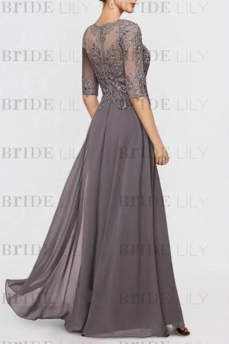 bateau-half-sleeves-chiffon-long-mother-of-the-bride-dress-2