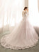 wedding dresses 2021 princess silhouette bateau neck long sleeve natural waist lace tulle bridal gowns