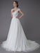 Beach Wedding Dresses Lace Tulle Summer A Line Ivory Luxury Beaded Summer Bridal Gowns