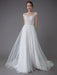 Beach Wedding Dresses Lace Tulle Summer A Line Ivory Luxury Beaded Summer Bridal Gowns