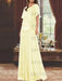 Daffodil mother of the bride beaded chiffon two-piece floor-length dress