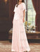 Petal mother of the bride beaded chiffon two-piece floor-length dress