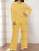 Gold plus size chiffon mother of the bride pantsuit with jacket