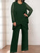 Green Black plus size chiffon mother of the bride pantsuit with jacket