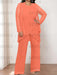 Papaya plus size chiffon mother of the bride pantsuit with jacket