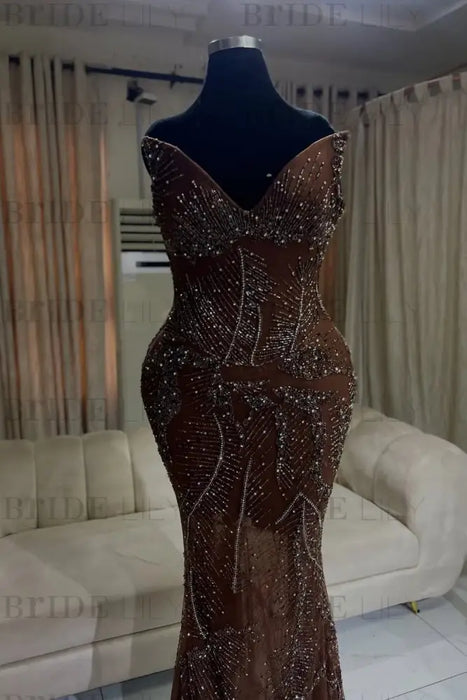 Stunning Mermaid Prom Dress Beading Sleeveless with Tassels