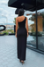 Chic Midnight One-Shoulder Evening Gown with Front Slit and Sleeveless Design