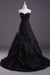 Black - Pink A-Line Strapless Sweetheart Wedding Gown