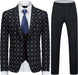 Parker Fancy Black And Gray Plaid Three Pieces Men Suits For Business