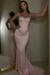 Pink Beaded Straps Prom Dress with Long Sweetheart Formal Dress