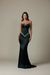 Black Beaded Straps Prom Dress with Long Sweetheart Formal Dress