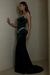 Black Beaded Straps Prom Dress with Long Sweetheart Formal Dress