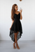Black Bridelily A-Line Lace Spaghetti Straps Sleeveless Short/Mini With Layers Dresses - Prom Dresses