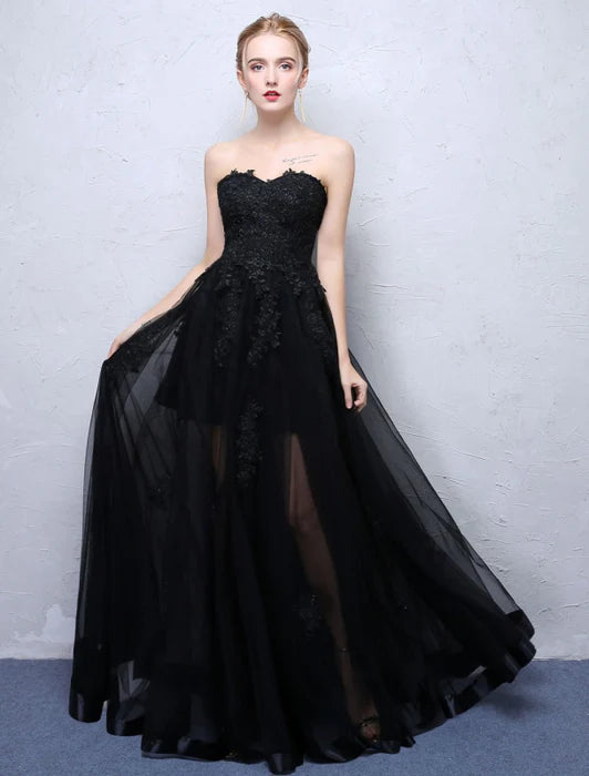 The unique charm of the black wedding dresses