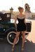 Luxury Black Short Homecoming Dress Sleeveless Beadings Prom Dress Knee Length