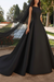 Black Wedding Dresses A Line With Chapel Train Sleeveless Lace High Collar Bridal Gowns