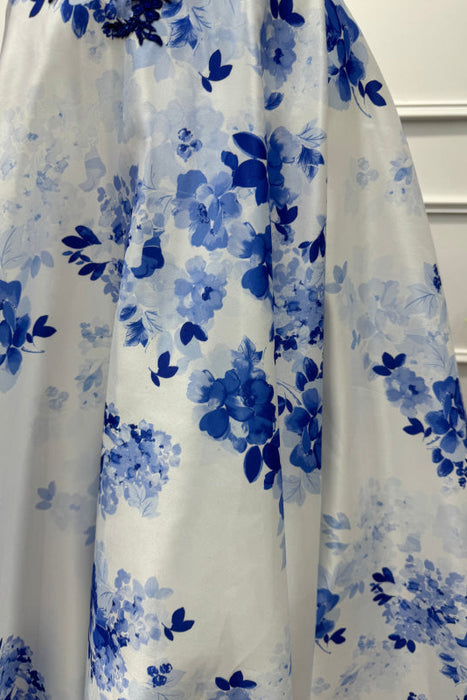 Blue Spaghetti Straps Appliques Sleeveless A-Line Prom Dress - Prom Dresses