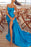Blue Strapless Mermaid Evening Dress with Graceful Silhouette