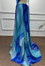 Blue Strapless Sleeveless A-Line Prom Dress - Prom Dresses