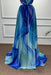 Blue Strapless Sleeveless A-Line Prom Dress - Prom Dresses