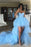 Blue Sweetheart Tulle Hi-Lo Prom Dress --> Blue Sweetheart Tulle Hi-Lo Prom Dress