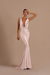 Blush Pink Elegant Champagne Mermaid Prom Dress Long Slimming