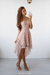 Blushing Pink Bridelily A-Line Lace Spaghetti Straps Sleeveless Short/Mini With Layers Dresses - Prom Dresses