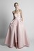 Blushing Pink Sweetheart Evening Jumpsuit Ball Gown Ankle Length Sleeveless Satin Social Party Jumpsuit