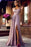 Blushing Pink Lace Prom Gown with Delicate Spaghetti Straps