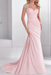 Blushing Pink Simple Wedding Dress Lycra Spandex Sweetheart Neck Short Sleeves Beaded Mermaid Bridal Dresses