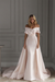 Blushing Pink Off-The-Shoulder Mermaid Prom Dress with Ruffles