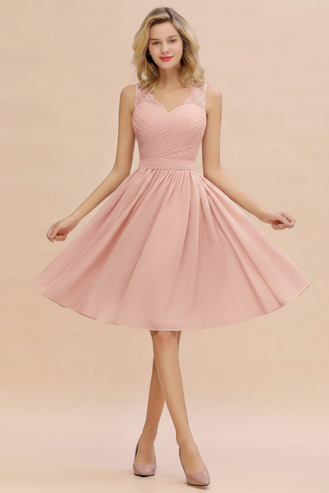 Short Aline Chiffon Bridesmaid Dresses