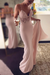 Blushing Pink Sexy Spaghetti Straps Mermaid Long Beach Wedding Dress with Lace - Wedding Dresses